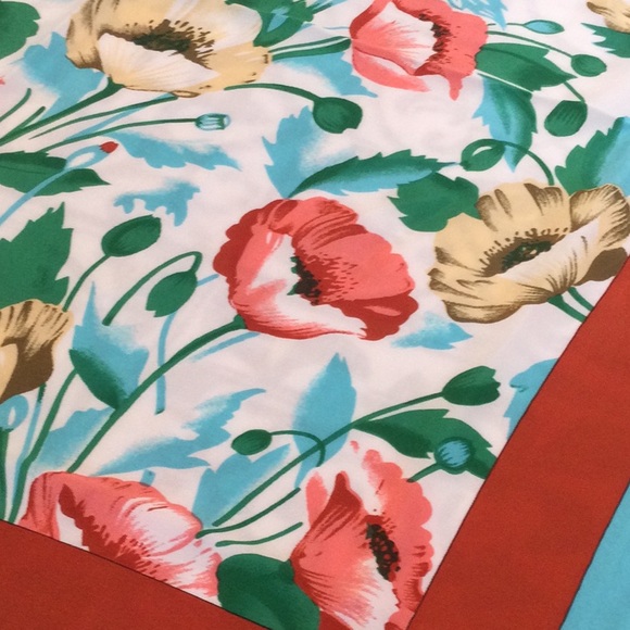 Mari France water silk polyester scarf. 34” - Picture 5 of 6